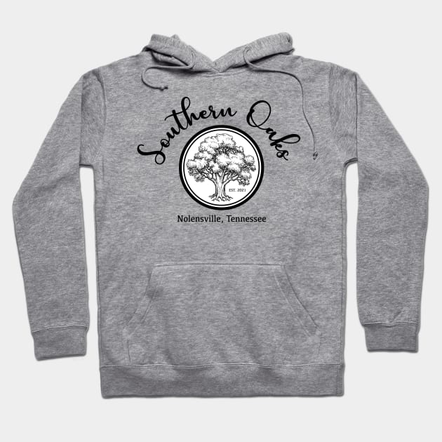 01 Southern Oak Blk Hoodie by Inhaus Creative